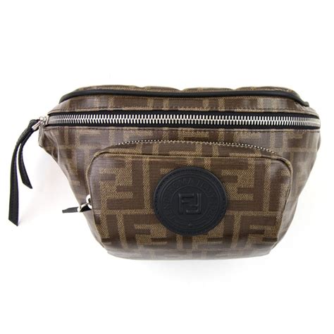 fendi ff logo print belt bag|fendi signature tote bag.